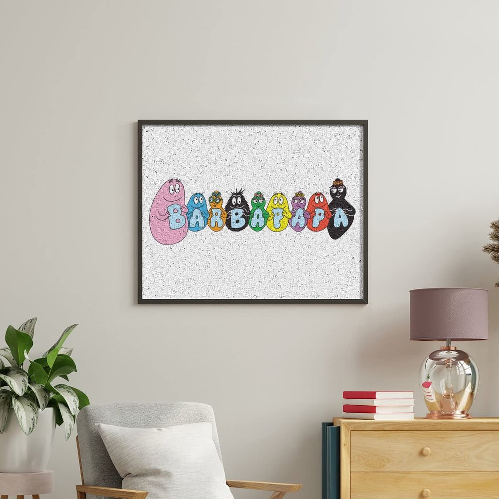 Amazon.co.jp: バーバパパ 絵画 油絵 装飾画 知育玩具 壁掛け 壁画
